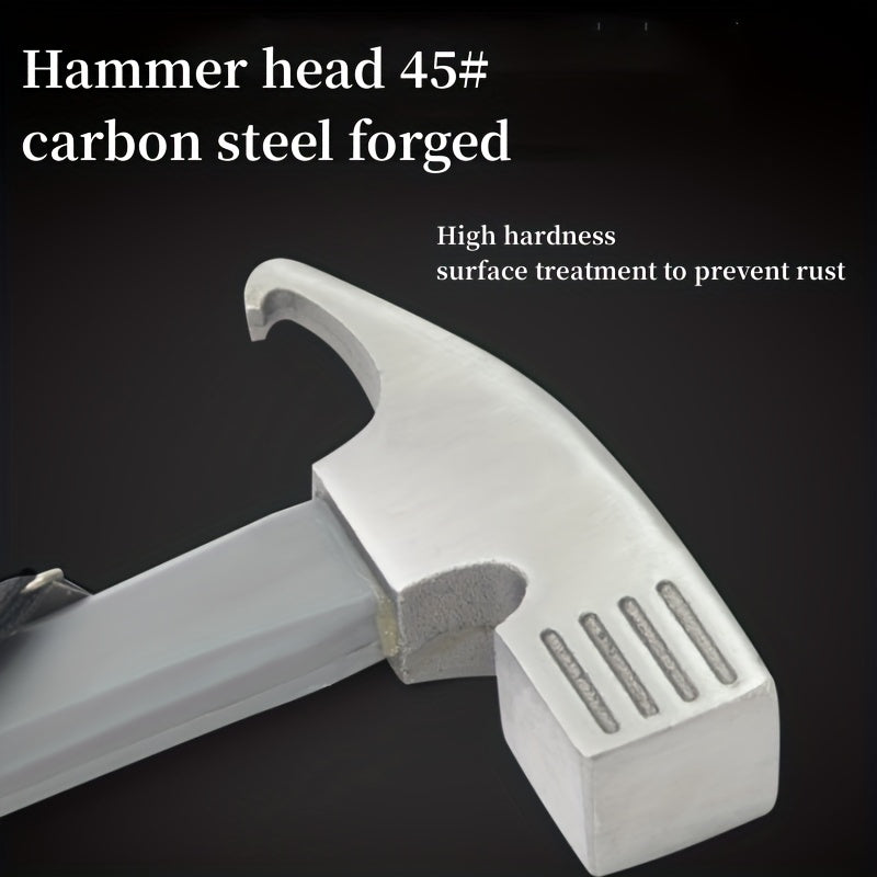 Outdoor Hammer High Carbon Steel Camping Household Tool Ground Nail Remover