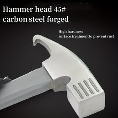 Outdoor Hammer High Carbon Steel Camping Household Tool Ground Nail Remover