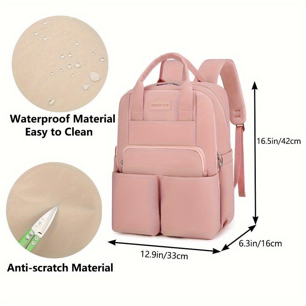 Lamroro Stylish Diaper Bag Backpack Waterproof Mommy Organizer