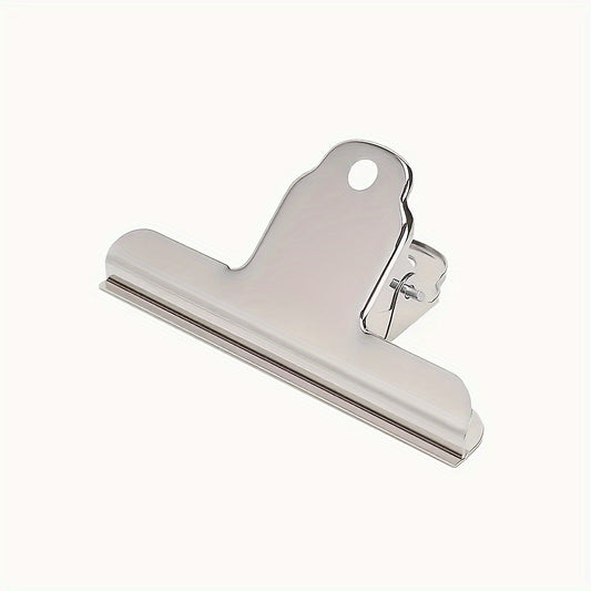 5pcs Large Paper Clip Silvery Metal File Binder Clip for Home Office School