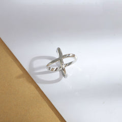 Minimalist Hollow Cross Scarf Clip Ring for Women & Girls