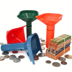 150 Flat Striped Coin Wrappers & 4 Sorters Tubes