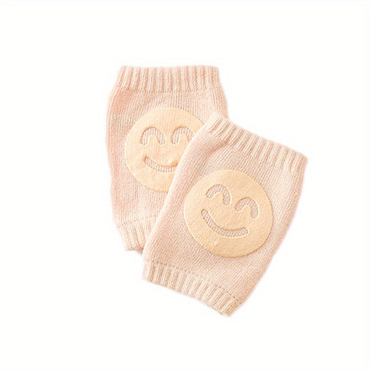 Happy Face Knee Pads for Infants & Toddlers, Baby Socks