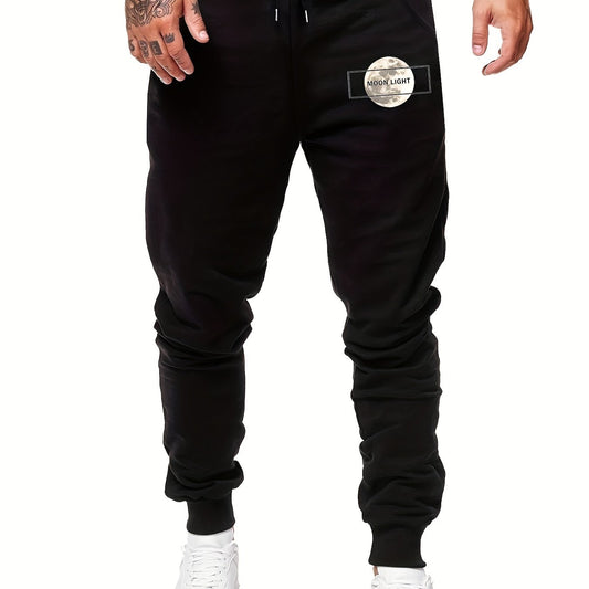 Moon Light Casual Graphic Joggers Men's Sweatpants