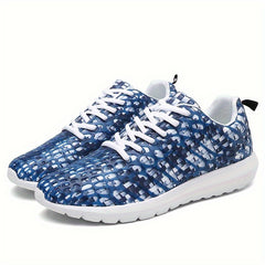 Stylist Print Running Shoes Lace-up Sports Sneakers
