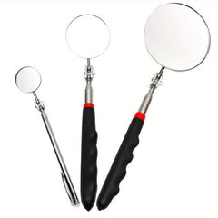 3pcs Telescoping Inspection Mirror Set Automotive Beauty Precision Work