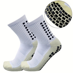 Anti-skid Silicone Breathable Mid-calf Socks for Men and Women