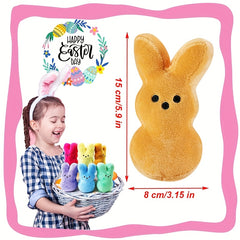 12pcs Cute Rabbit Plush Toys 6 Inch Soft Easter Bunny Stuffed Animals