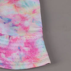 Pink Tie Dye Bucket Hat Reversible Sun Hat for Women