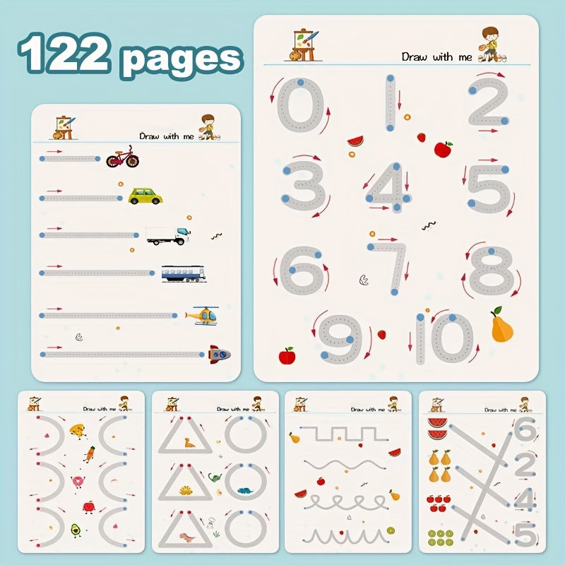 Reusable Practice Tracking Manual: Educational Painting and Pen Workbook