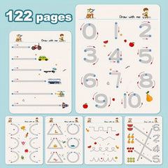 Reusable Practice Tracking Manual: Educational Painting and Pen Workbook