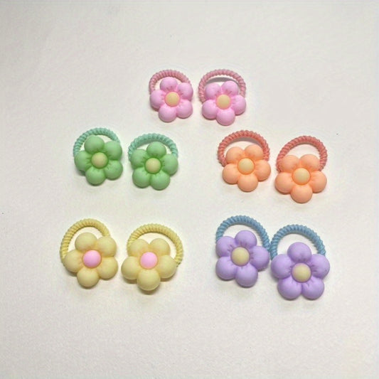 10pcs Baby Girls Hair Tie Ponytail Holders Hair Accessories