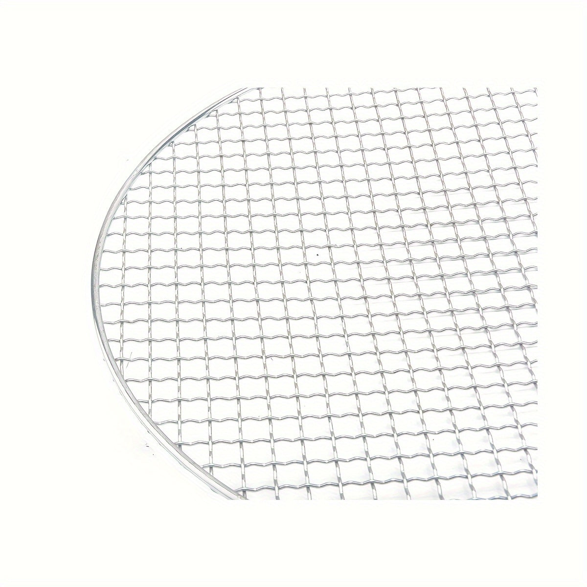 Round BBQ Grill Net Steel Barbecue Grate for Cooking Beef Chicken Vegetables