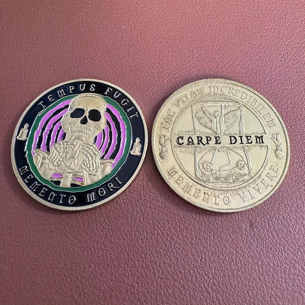 Skull Pirates Halloween Challenge Coin Unique Souvenir for Christmas