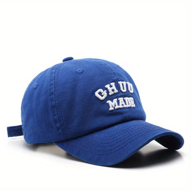Men's Washed Curved Brim Baseball Cap Outdoor Sun Hat