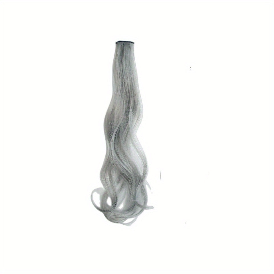 8 Cm Clip In Wavy Curly Hair Extensions - Party Highlight Colorful Hair Pieces