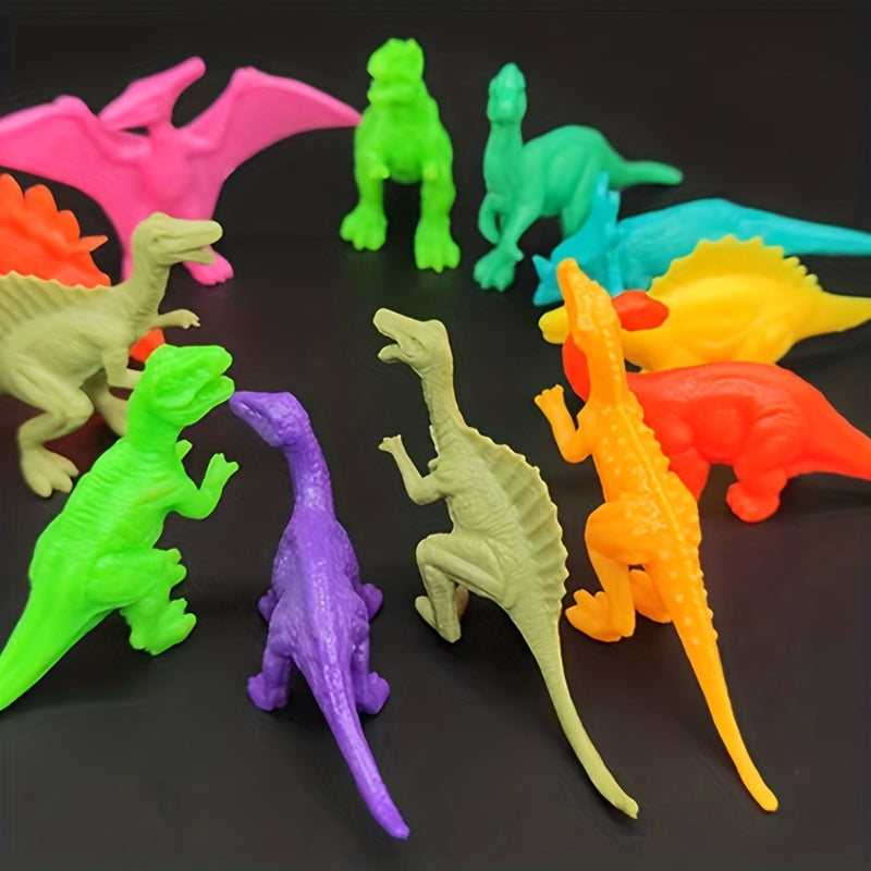 60pcs Soft Glue Dinosaur Toys Tyrannosaurus Rex Models Great Gift for Kids