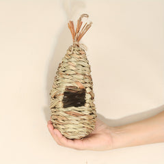 Handwoven Straw Bird Nest for Garden Decoration