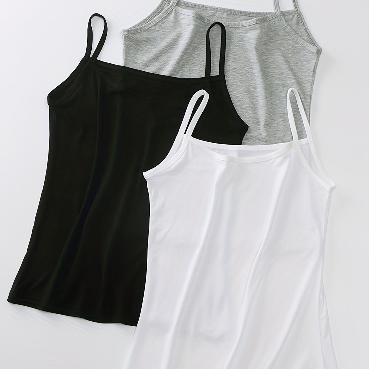 3-Pack Round Neck Cami Top Sleepwear Set