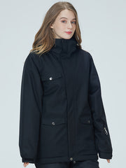 Women's Outdoor Adventure Jacket Waterproof Windproof Hooded Ski Suit