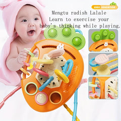 Baby Radish Pulling Molar Glue Stick Early Education Toy