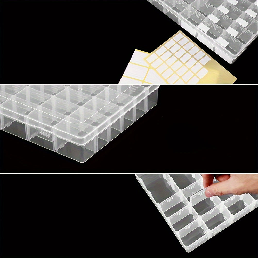 6pcs Mesh Plastic Storage Box with Grids and Adjustable Partition
