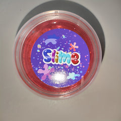Pink Star Crystal Slime Toy Stretchable Glittery Dough for Kids