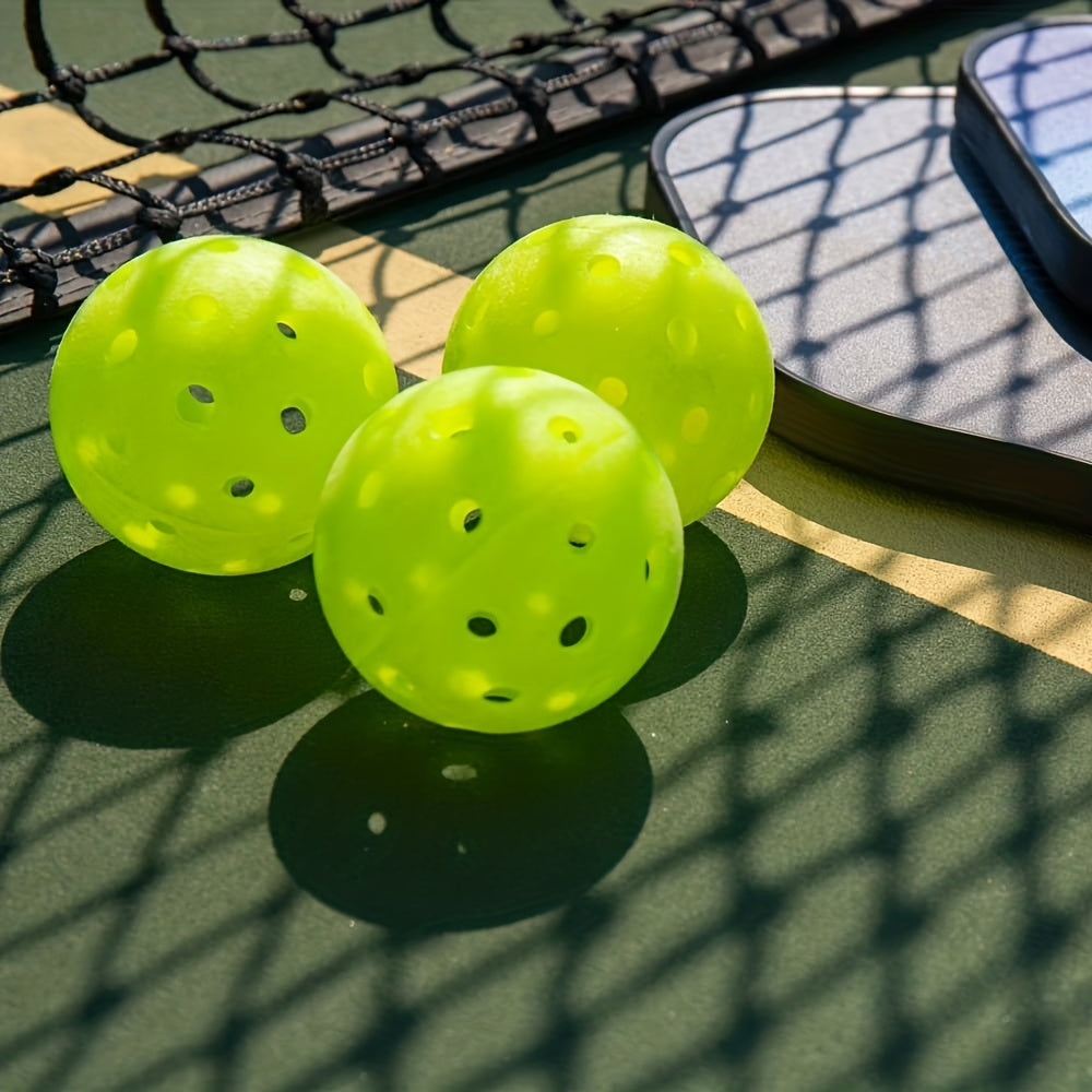 6pcs High Visibility Outdoor Pickleballs for Indoor & Outdoor Play