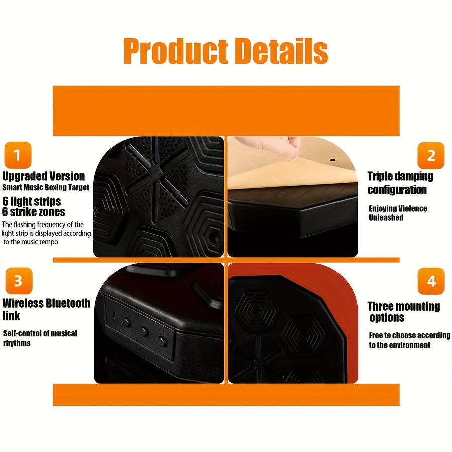 Home Smart Music Wireless Boxing Targets Rhythm Decompression Equipment