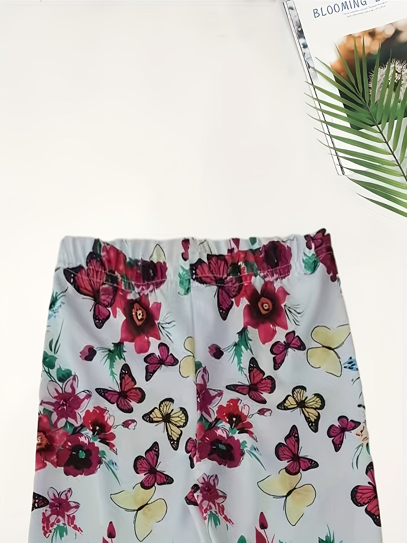 Butterfly & Flower Leggings Girls Comfy All Seasons Activewear