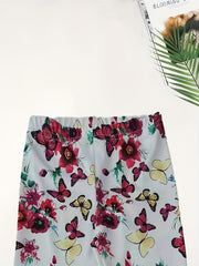 Butterfly & Flower Leggings Girls Comfy All Seasons Activewear