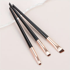 Ultra Thin Eyebrow Brush Set 3Pcs Angled Precision Eyeliner Makeup Brushes