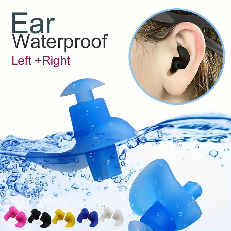 Waterproof Silicone Soft Earplugs for Swimming