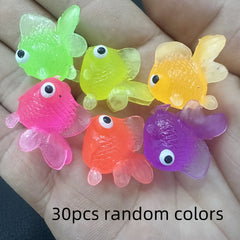 30pcs Colorful Godfish Toys for Water Play Party Favors Game Prizes