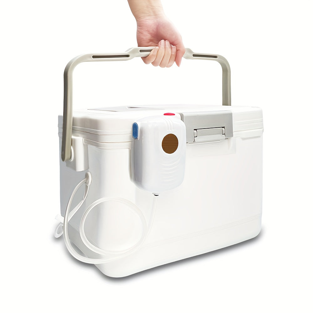 Portable Outdoor Insulated Box for Fishing with Refrigeration and Oxygenation