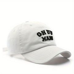 Men's Washed Curved Brim Baseball Cap Outdoor Sun Hat