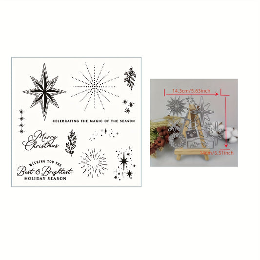 Christmas Metal Cutting Dies And Stamps Set for DIY Scrapbooking