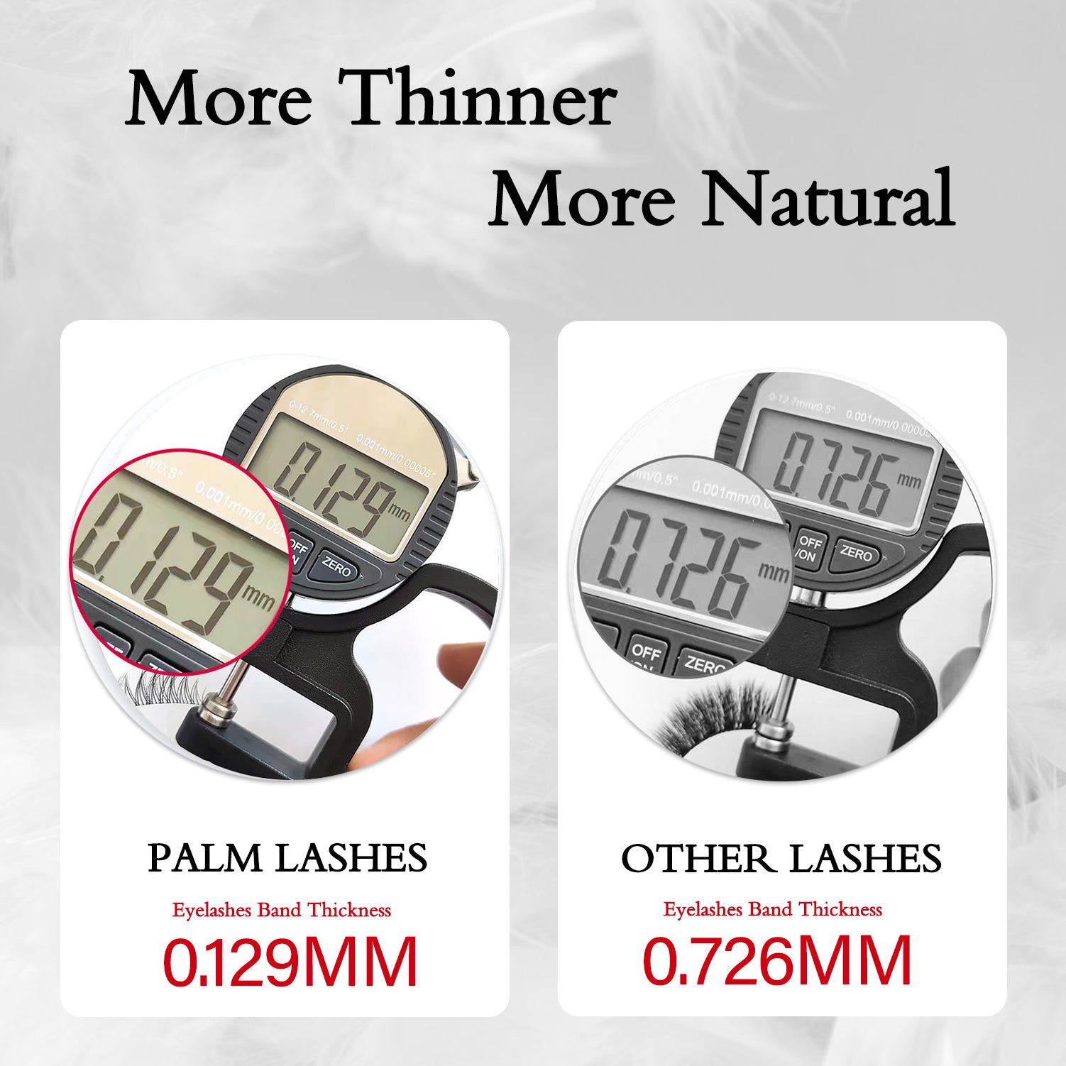 Palm Lashes Natural Look False Eyelashes Short Lashes TS01