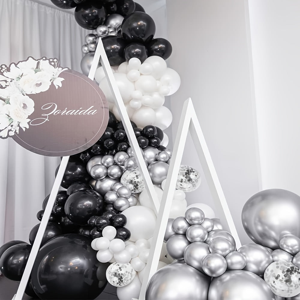 120pcs Silvery Confetti Balloon Arch Set Party Decoration Balloon Set