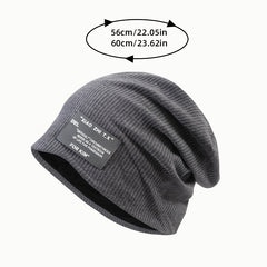 Striped Knit Slouchy Beanies for Women & Men Lightweight Hat
