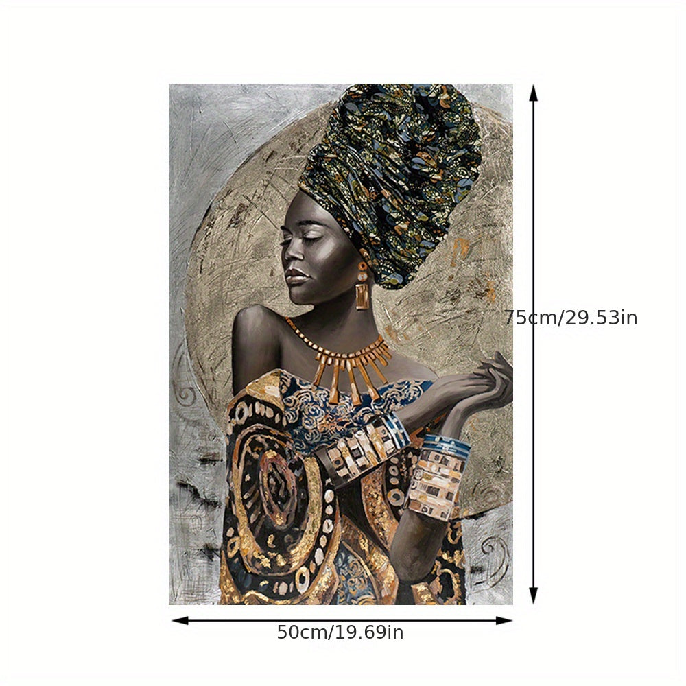 Abstract Canvas African Woman Graffiti Painting Wall Art