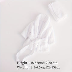 Newborn Photography Props Baby Bathrobes Bath Towel Hooded Robe