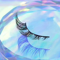 5 Pairs Fishtail Look False Eyelashes 15mm Volumized Cross Strip Lashes