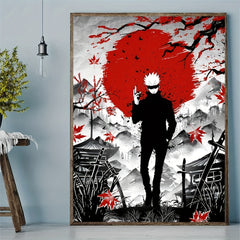 Japanese Anime Cartoon Character Painting On Canvas Wall Art