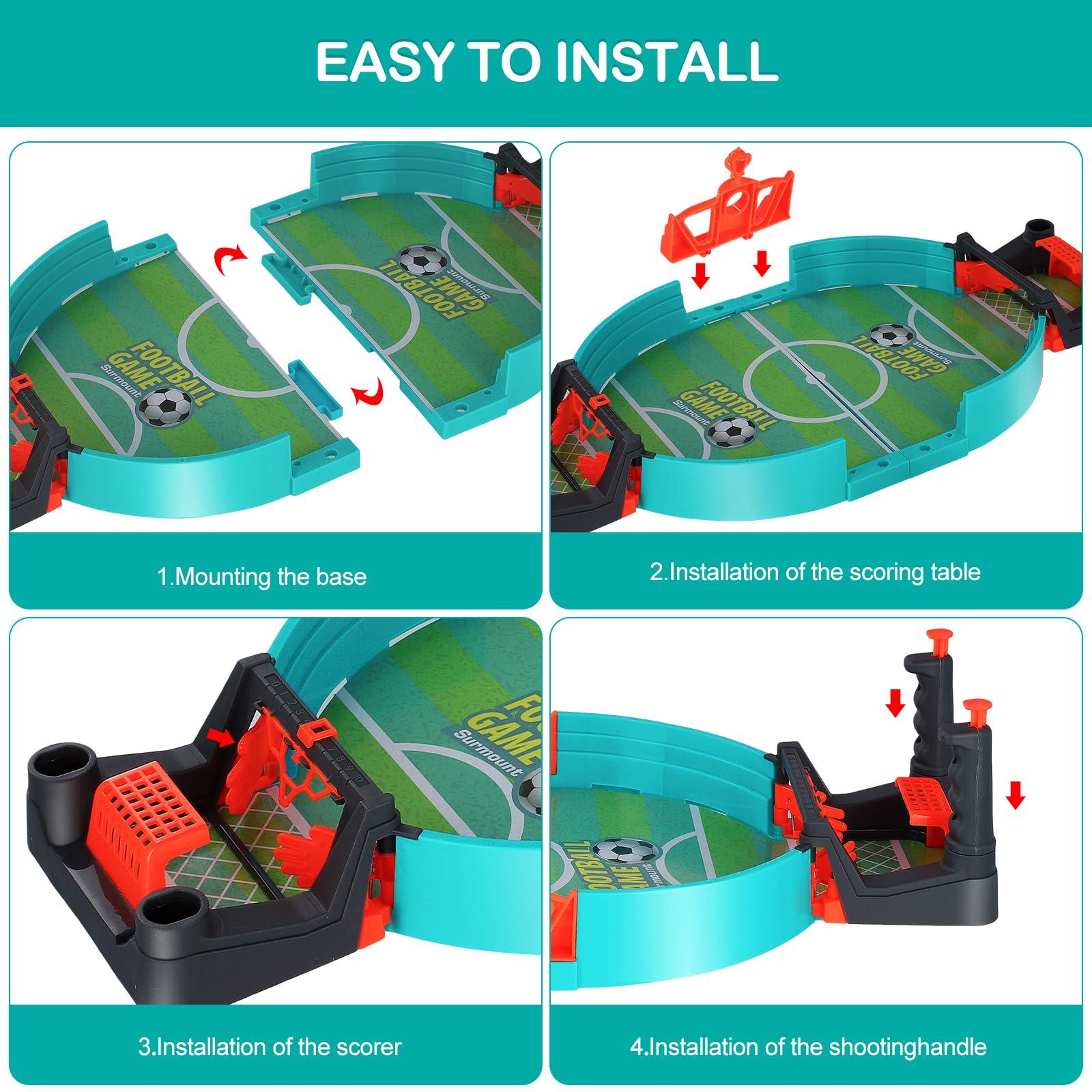 Tabletop Football Game with 6 Mini Footballs