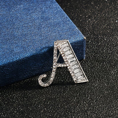 English Letter Small Brooch Suit Shirt Cardigan Pin Accessories