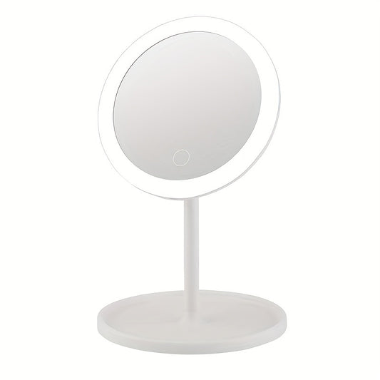 LED Touch Screen Makeup Mirror USB Rechargeable