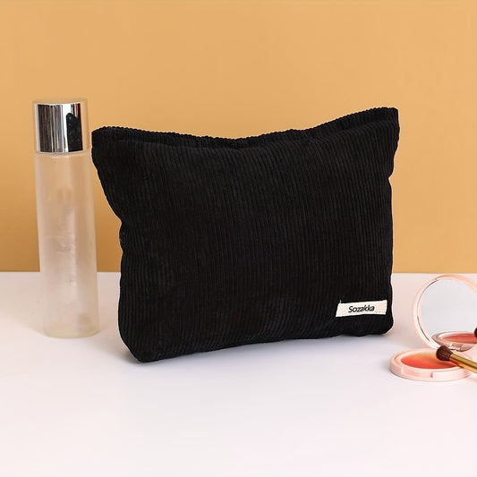 Canvas Makeup Bag Large Capacity Travel Toiletry Organizer