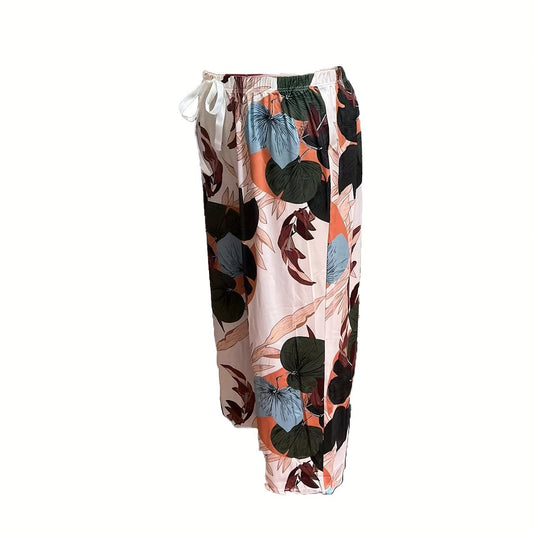  Floral Lounge Pants Drawstring Comfort Pajama Pants