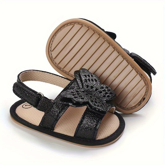 Casual Butterfly Open Toe Sandals for Baby Girls Lightweight Non-slip Sandals